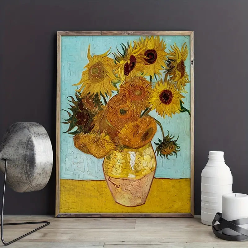 Dante - Schönes Sonnenblumen Gemälde als Poster