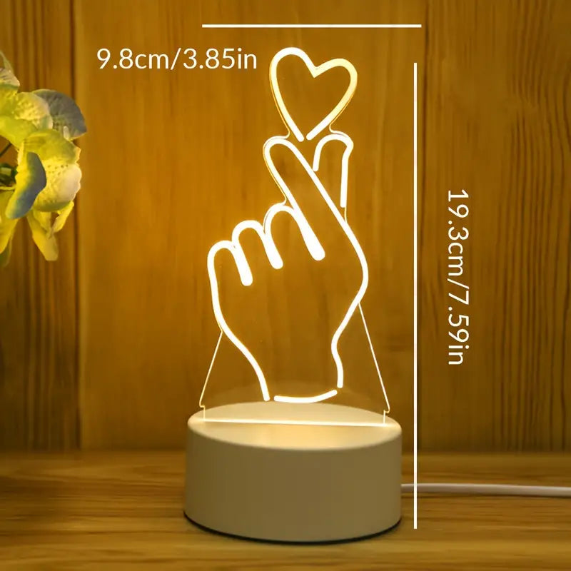 3D Illusions LED Lampe mit Motiv