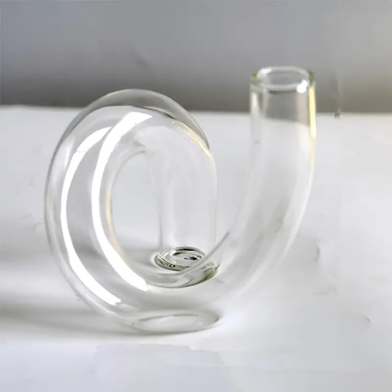 Jakob - Schöne asymmetrische Vase aus farbigem Glas