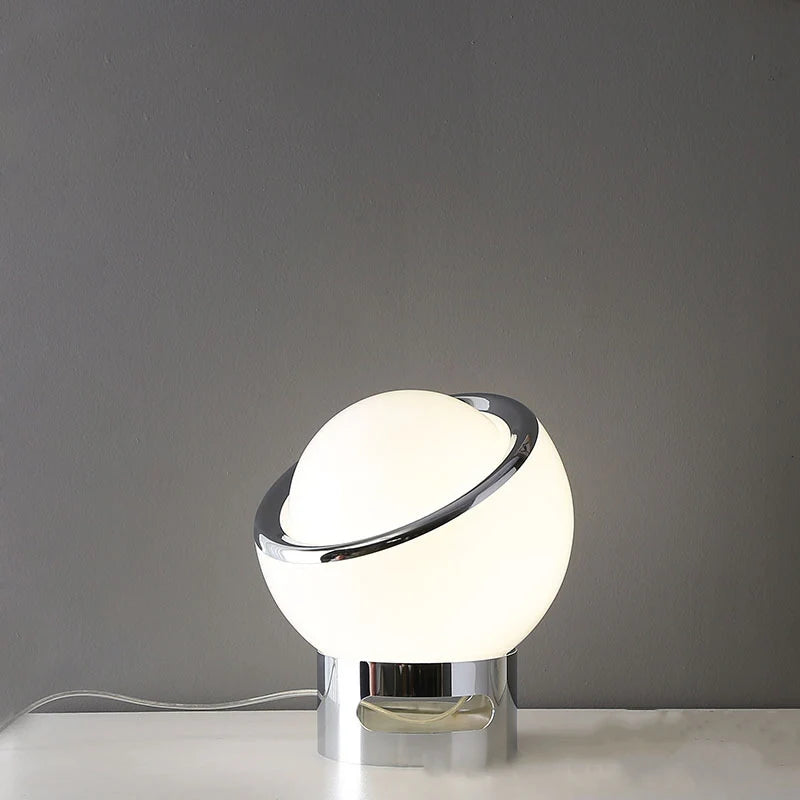 Französische opal bauhaus tischlampe