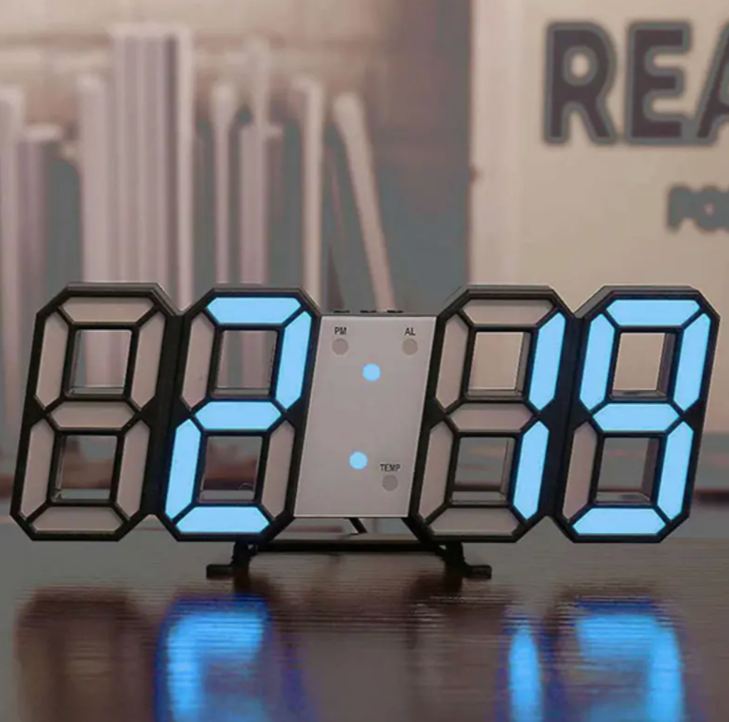 CLOCK - Stylische Digitale 3D LED Uhr