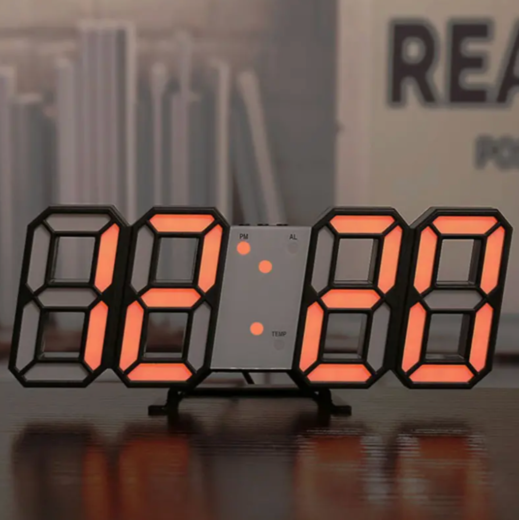 CLOCK - Stylische Digitale 3D LED Uhr