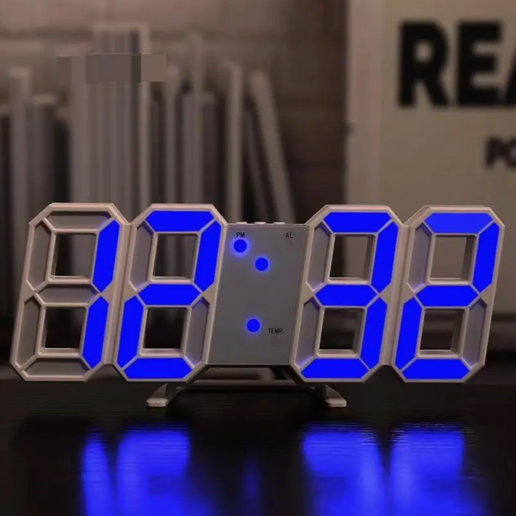 CLOCK - Stylische Digitale 3D LED Uhr