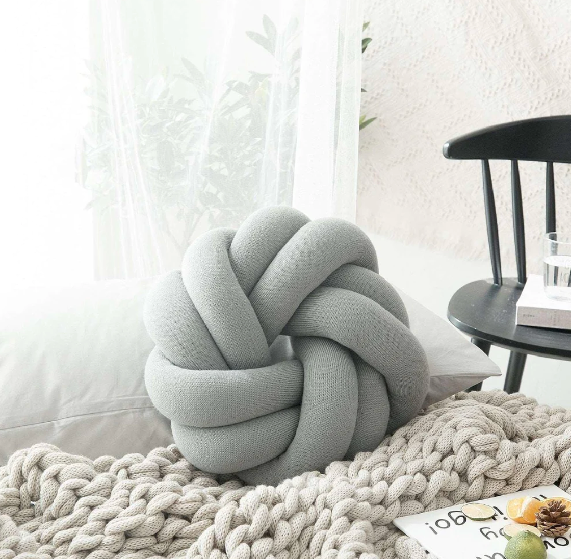 COTTON KNOT PILLOW - BAUMWOLLKNOTEN - KISSEN