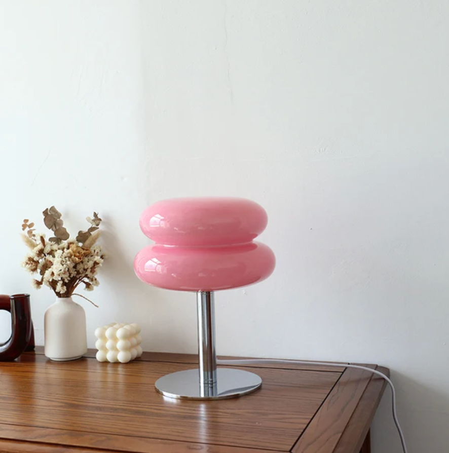 Hawa - Macaron Glas Tischlampe