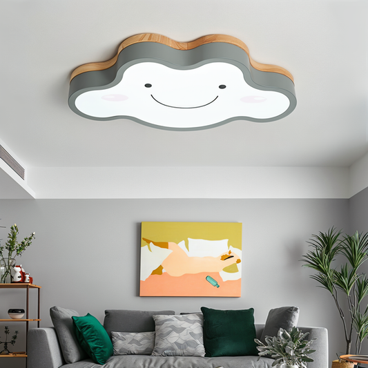 Jollysky deckenleuchte - smiley cloud LED einbauleuchte für das kinderzimmer