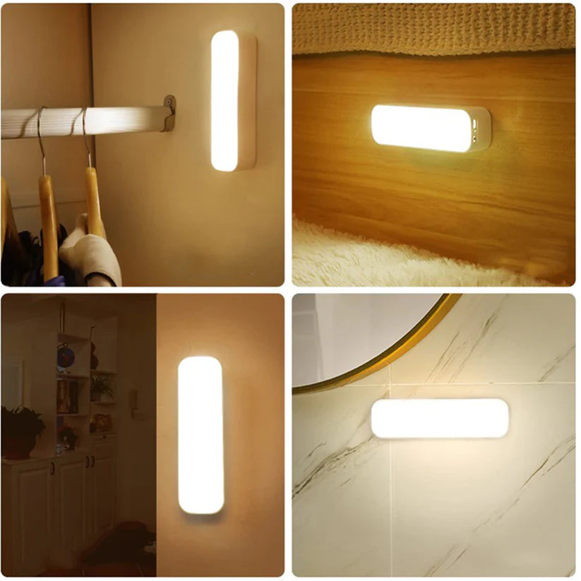 LED usb wiederaufladbar drahtloser bewegungs sensor wand lampe licht