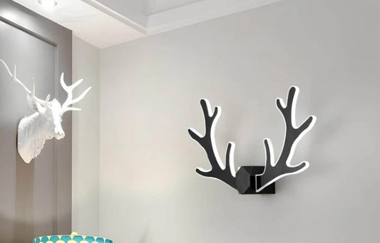 AntlerGlow | elegante led-wandlampe im modernen geweih-design