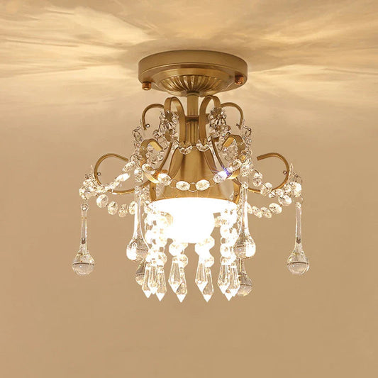 Opulente kristalllampe