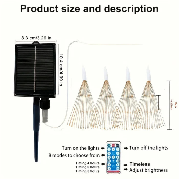 StarGlow - hängende solar-feuerwerkslampe