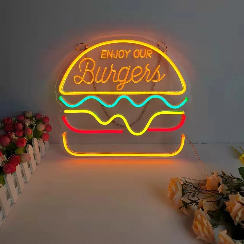 Quickbite - fast food neonschild nachtlicht