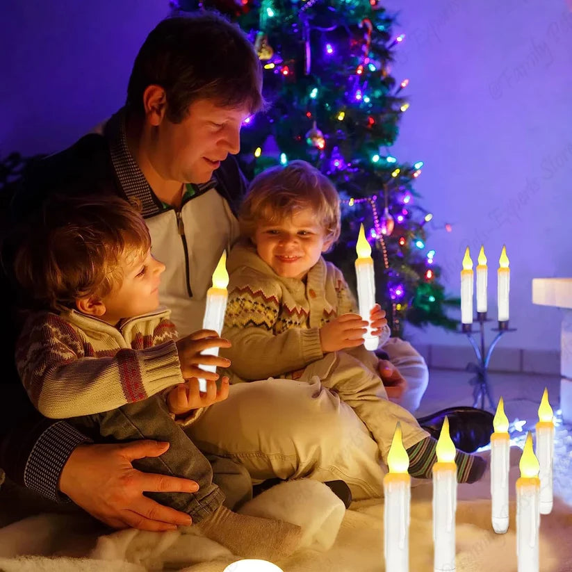 Magische zauberstab kerzenlichter